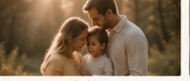 Familia — retrato al atardecer